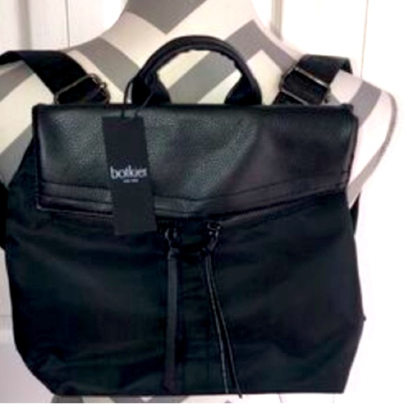 BOTKIER NEW YORK COUTURE AUTH-BLACK SLEEK PRADA LIKE NYLON TEXTURE LIGHT FEEL - Picture 2 of 12